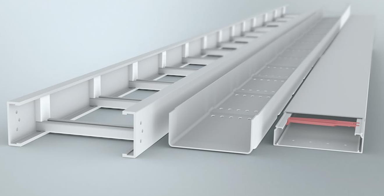 FRP Cable Trays | Nova Composite Solutions FRP Cable Trays manufacturer in Pune, India — Corrosion-free cable management for harsh environments.